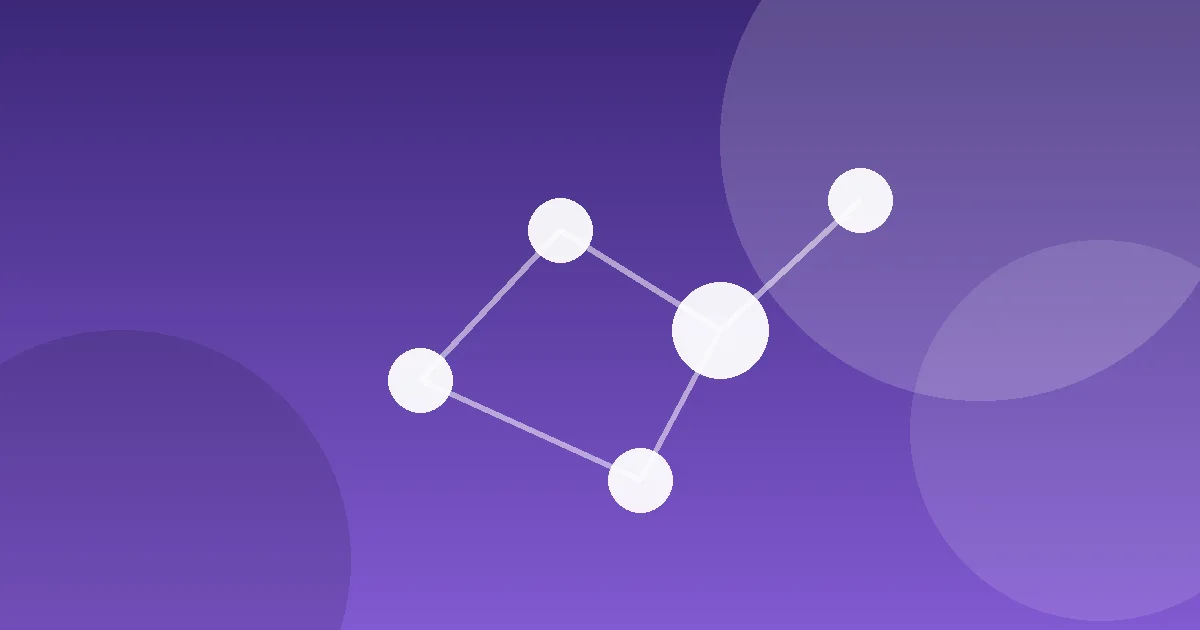 Illustration of connected points, representing digital tools supporting a staffing team